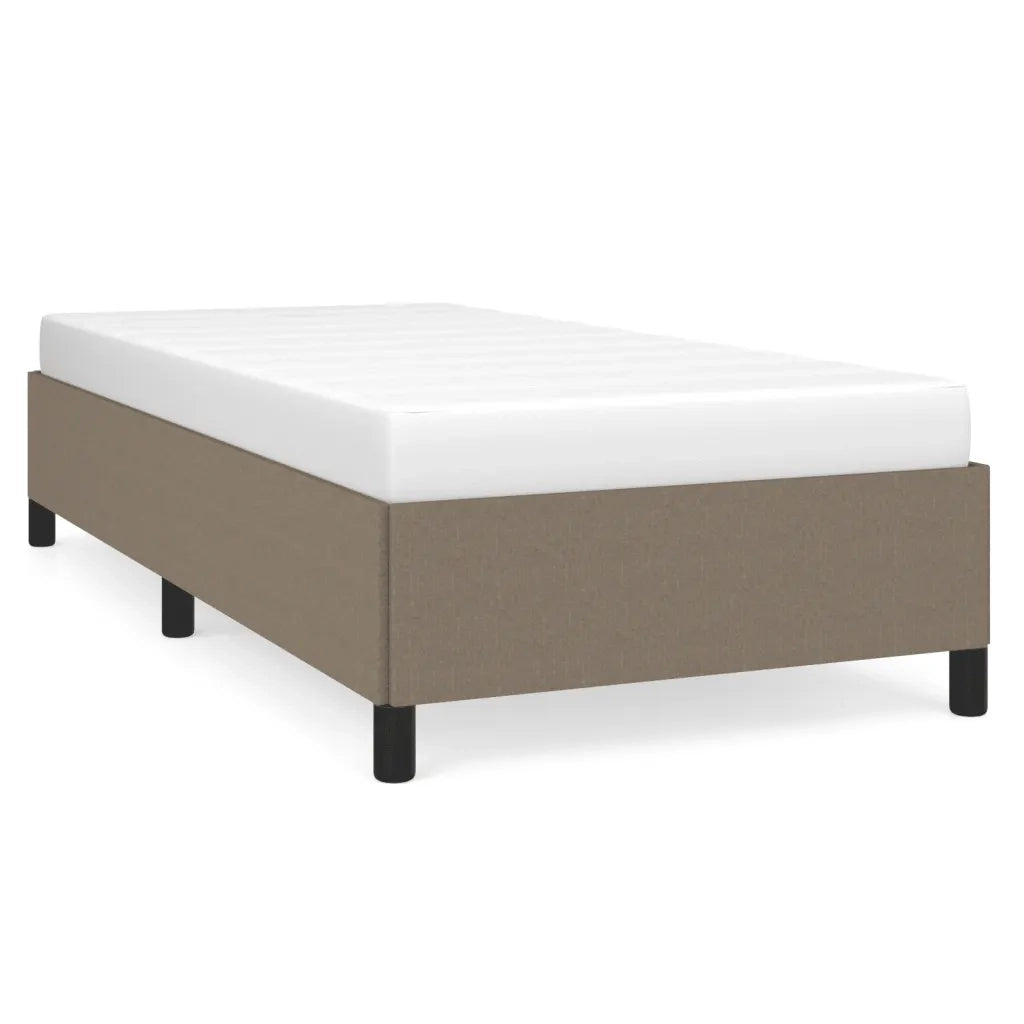 Giroletto senza Materasso-Struttura Letto Tortora 90x190 cm Tessuto 638065