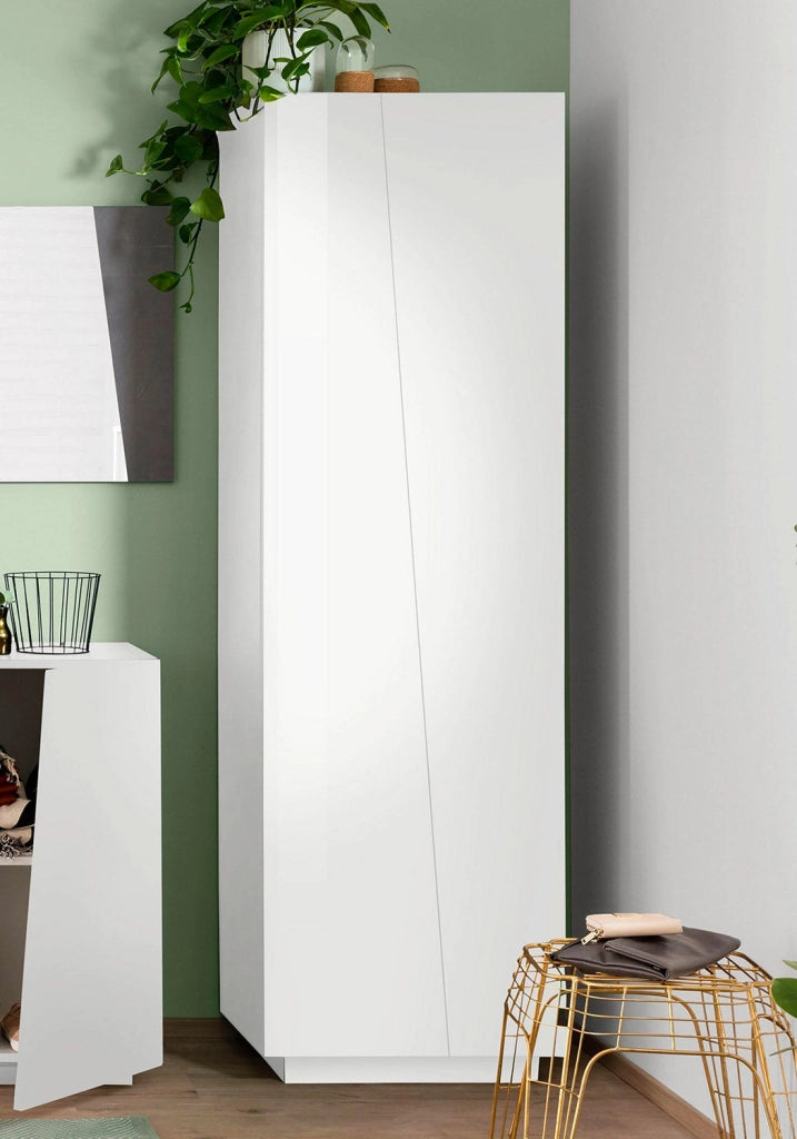 Armadio 2 Ante 60x38x199,7 cm Vega Bianco Lucido