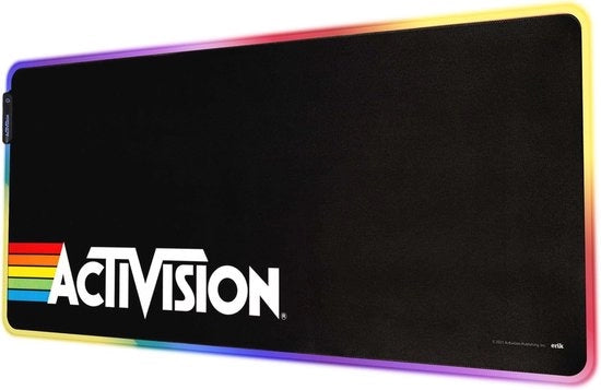 Panno da Scrivania RGB con Illuminazione Gaming LED con Base Antiscivolo - 90x40 cm