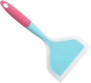 Spatola per girare - padella siliconica resistente al calore - spatola premium flessibile non-stick in gomma (blu)