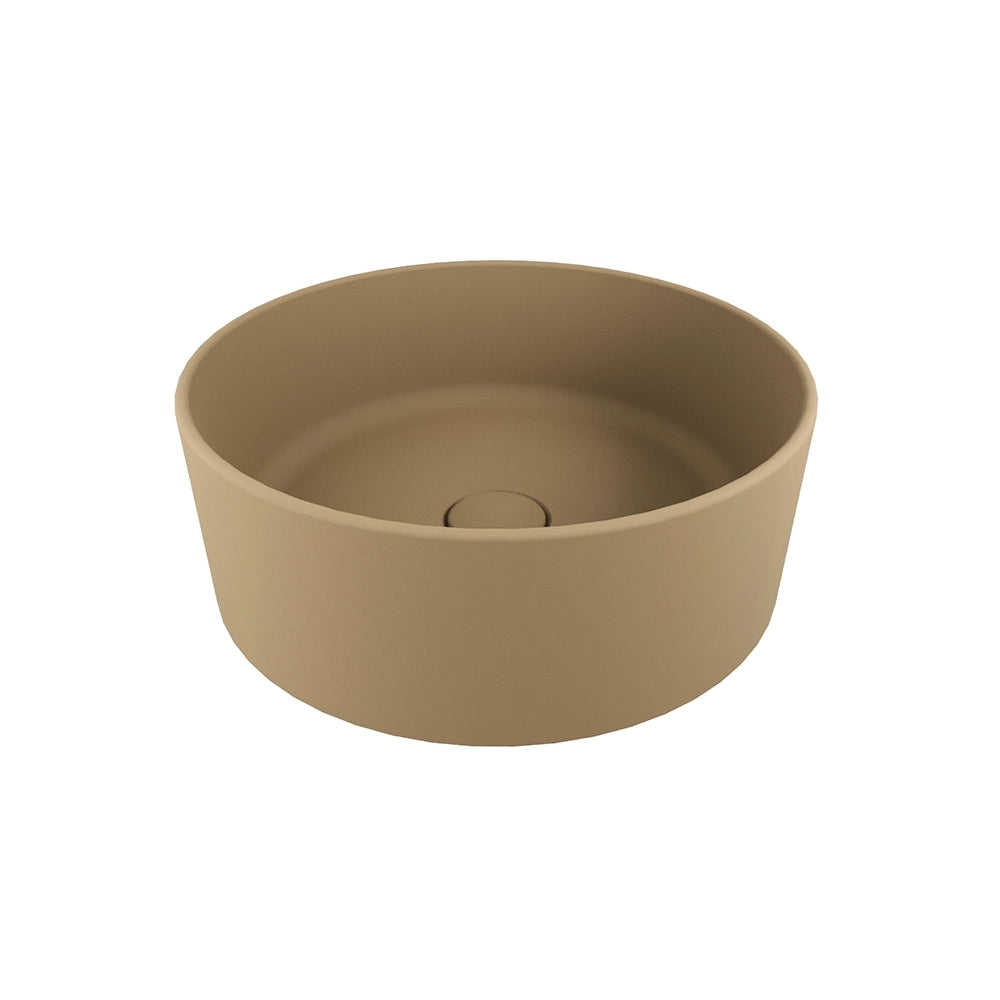 Lavabo da appoggio tondo 37,5x37,5x13,5 tortora | Tirreno