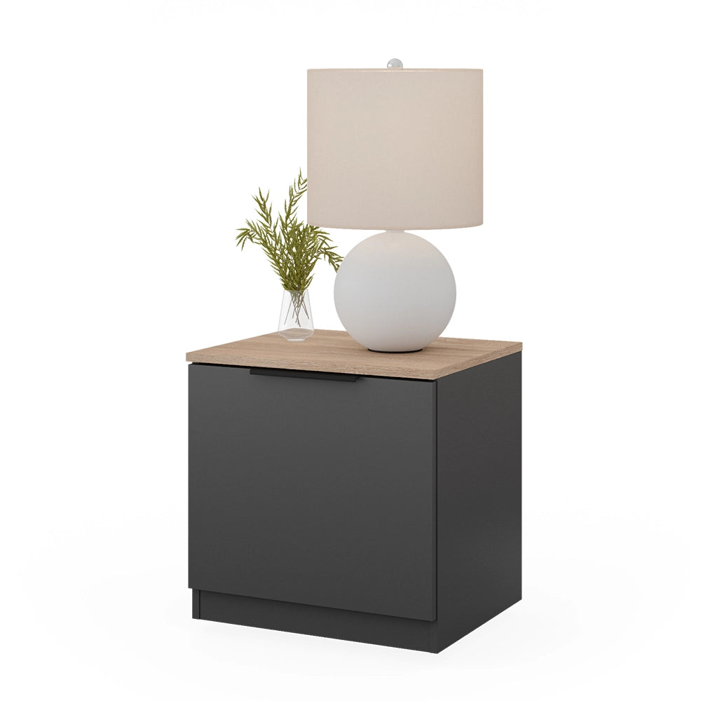 Vicco Comodino camera da letto Antracite 50 x 50 cm