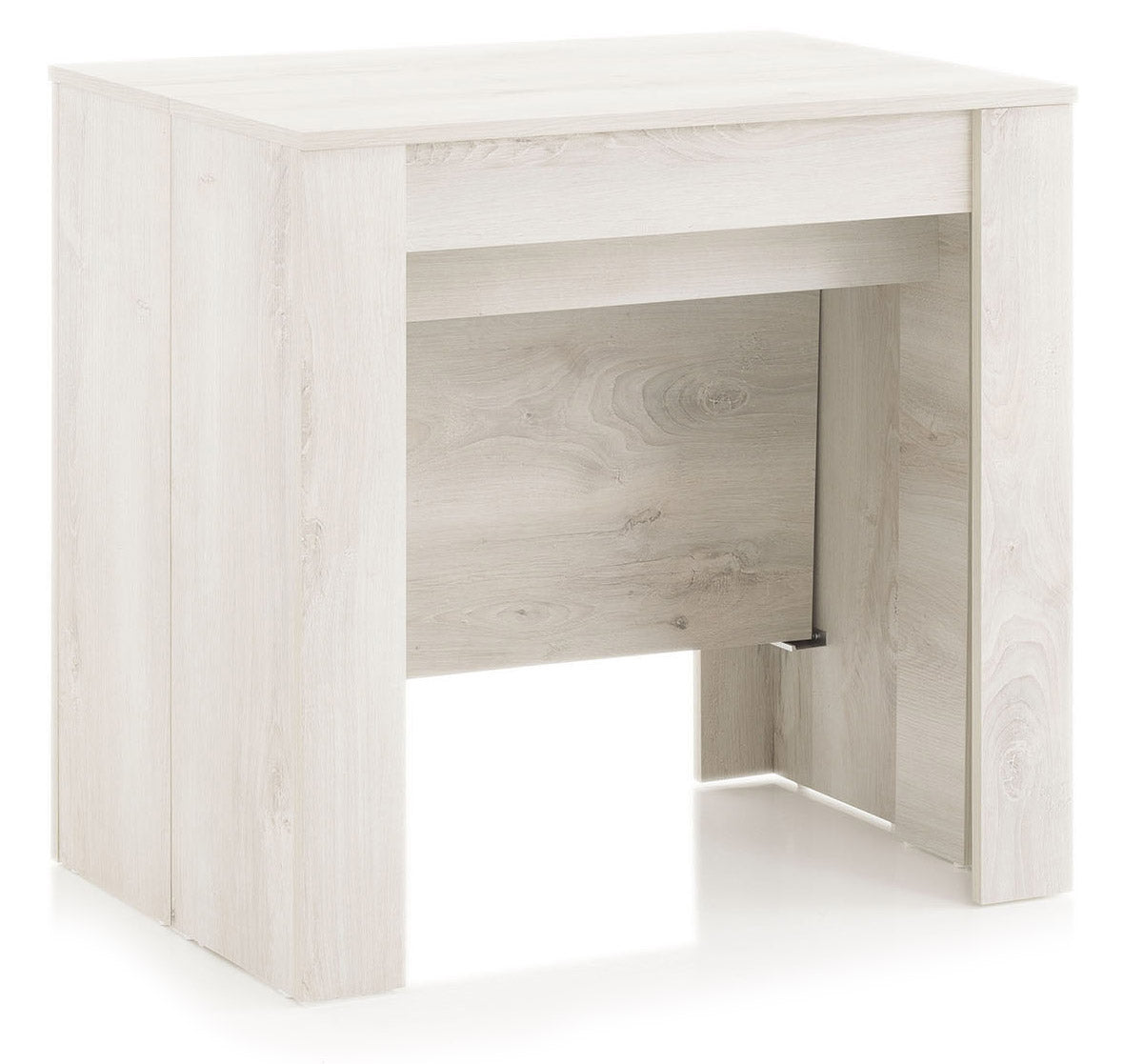 Consolle Allungabile 54/252x78,5x78 cm in Melamina Pino Bianco