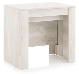 Consolle Allungabile 54/252x78,5x78 cm in Melamina Pino Bianco