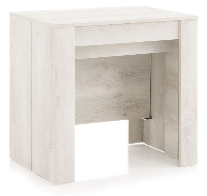 Consolle Allungabile 54/252x78,5x78 cm in Melamina Pino Bianco