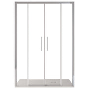 Porta Parete Doccia 170 cm 2 Ante Scorrevoli in Cristallo Trasparente 6mm H195 Bonussi Vivian