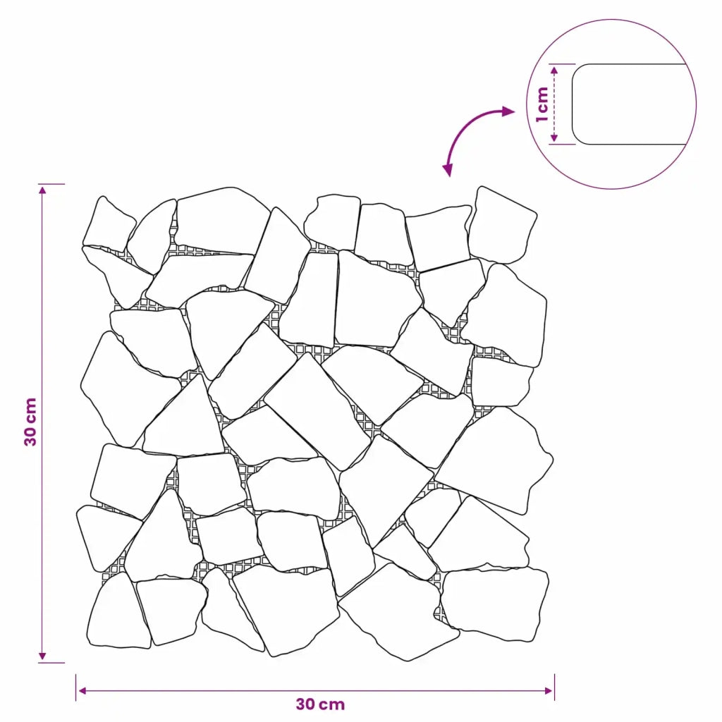Piastrelle Mosaico Crema 30 x 30 cm Marmo 42033527