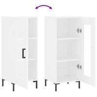 Credenza Bianca 34,5x34x90 cm in Legno Multistrato 828796