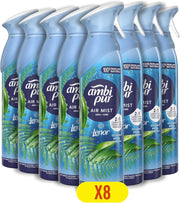 SET 8 AMBI PUR PROFUMATORE PER AMBIENTI DEODORANTE SPRAY OCEANO 185 ML