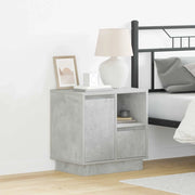 Armadio da Notte con cassetto Grigio cemento 50 x 34,5 x 50 cm. 869584