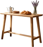 Tavolo Alto Bancone Bar in Legno Tavolo Cucina Salvaspazio Tavolino Alto e Stretto da Balcone per Soggiorno e Sala da Pranzo Bar Ristorante(220X40X105CM)