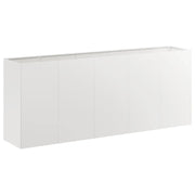 Fioriera | Cassetta per fiori | Vaso 200x40x80 cm in Acciaio Inox