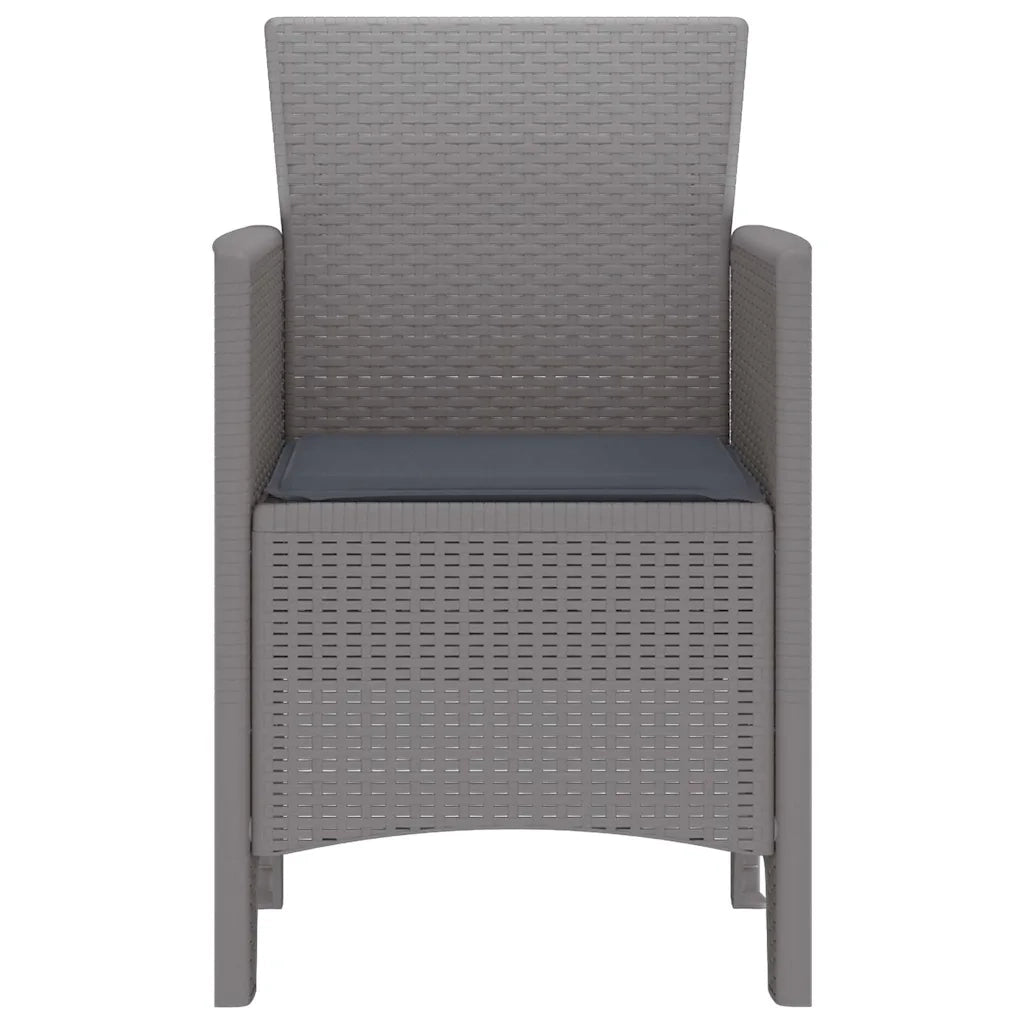Sedia da Giardino 4 pcs Grigio chiaro 53 x 49 x 85 cm 847486