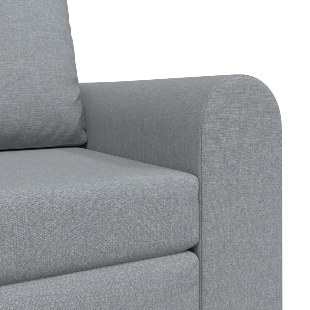 Divano Letto 2-in-1 Grigio Chiaro 98x71x83 cm Tessuto
