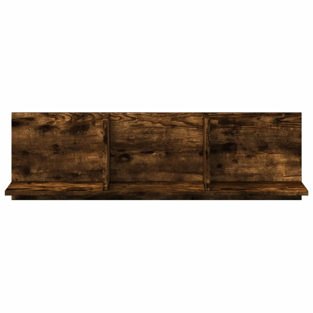Mobile a Parete 100x16,5x30 cm Rovere Fumo in Truciolato