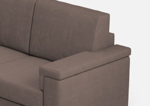 Divano Angolare 6 Posti 286x246x85 cm Marrak in Tessuto Talpa