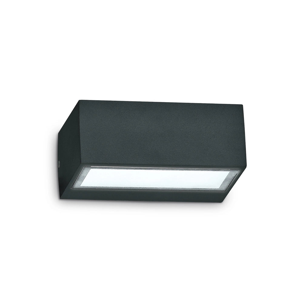 Applique Moderna Twin Alluminio Nero 1 Luce G9 3W 3000K Luce Calda