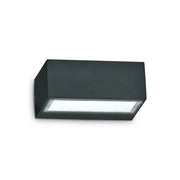 Applique Moderna Twin Alluminio Nero 1 Luce G9 3W 3000K Luce Calda
