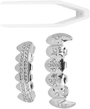 Accessorio hiphop per denti falsi - Modellabile - Sicuro da utilizzare - Facile da indossare - Adatto per Halloween - Protesi dentaria artificiale