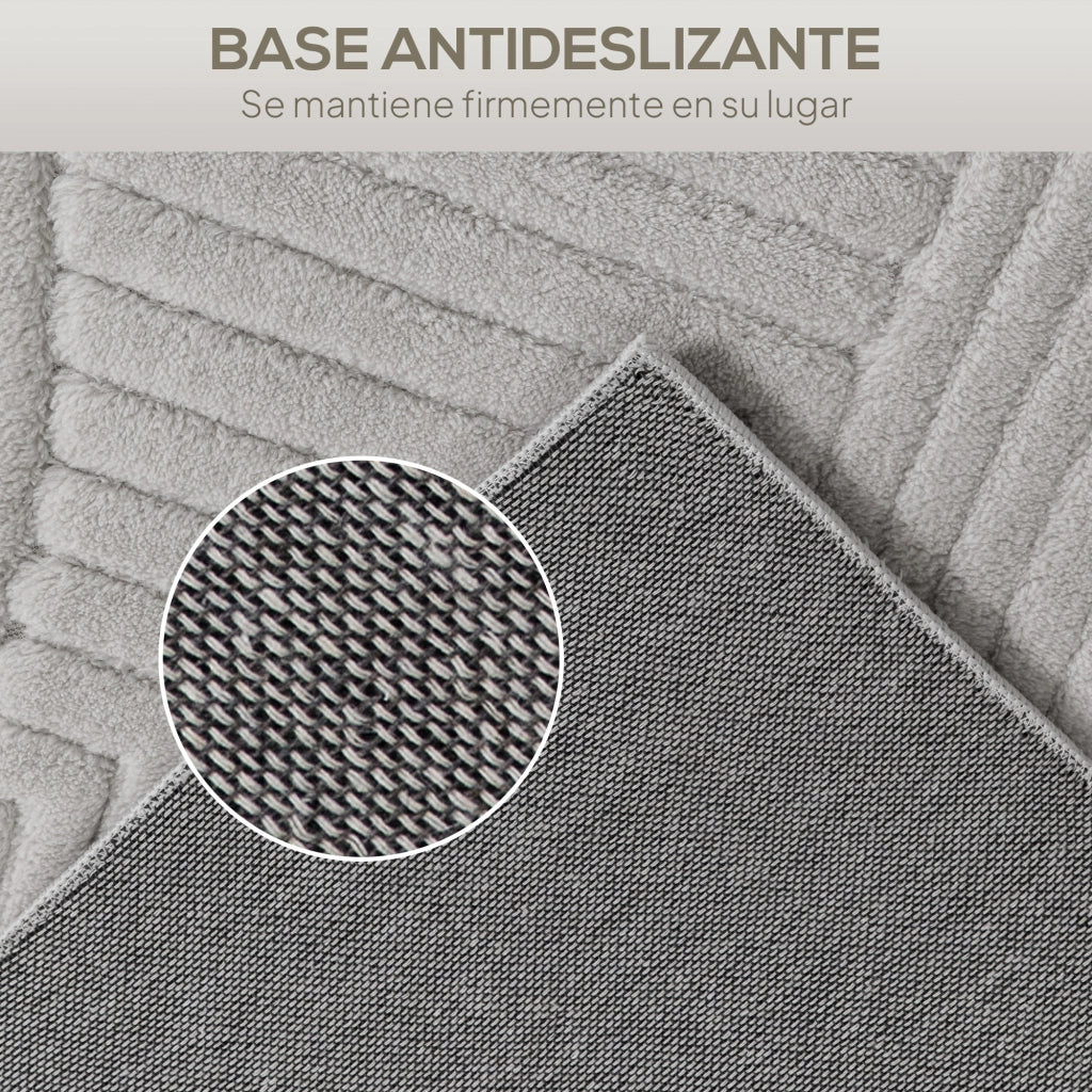 Tappeto Moderno 230x160 cm ¨C zephmum ¨C Grigio Pelo Corto Antiscivolo