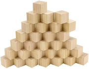 Blocchi di legno 30 pezzi - 50 x 50 x 50 mm - Cubi di legno non trattato - Materiale per fai da te - Progetti di fai da te - Adatto per la pittura a fuoco - Cubo per fai da te