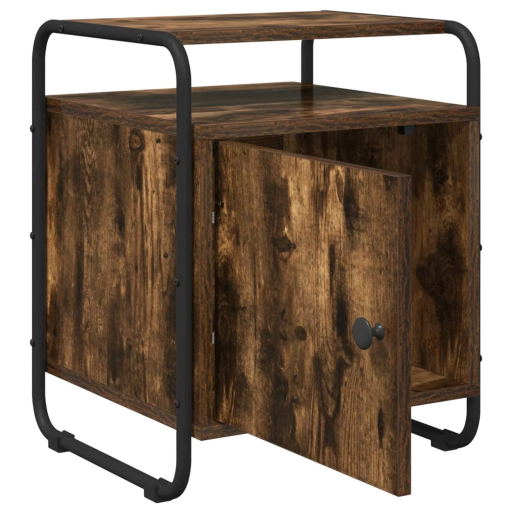 Armadio da Notte Rovere Fumo Legno ingegnerizzato 8007615
