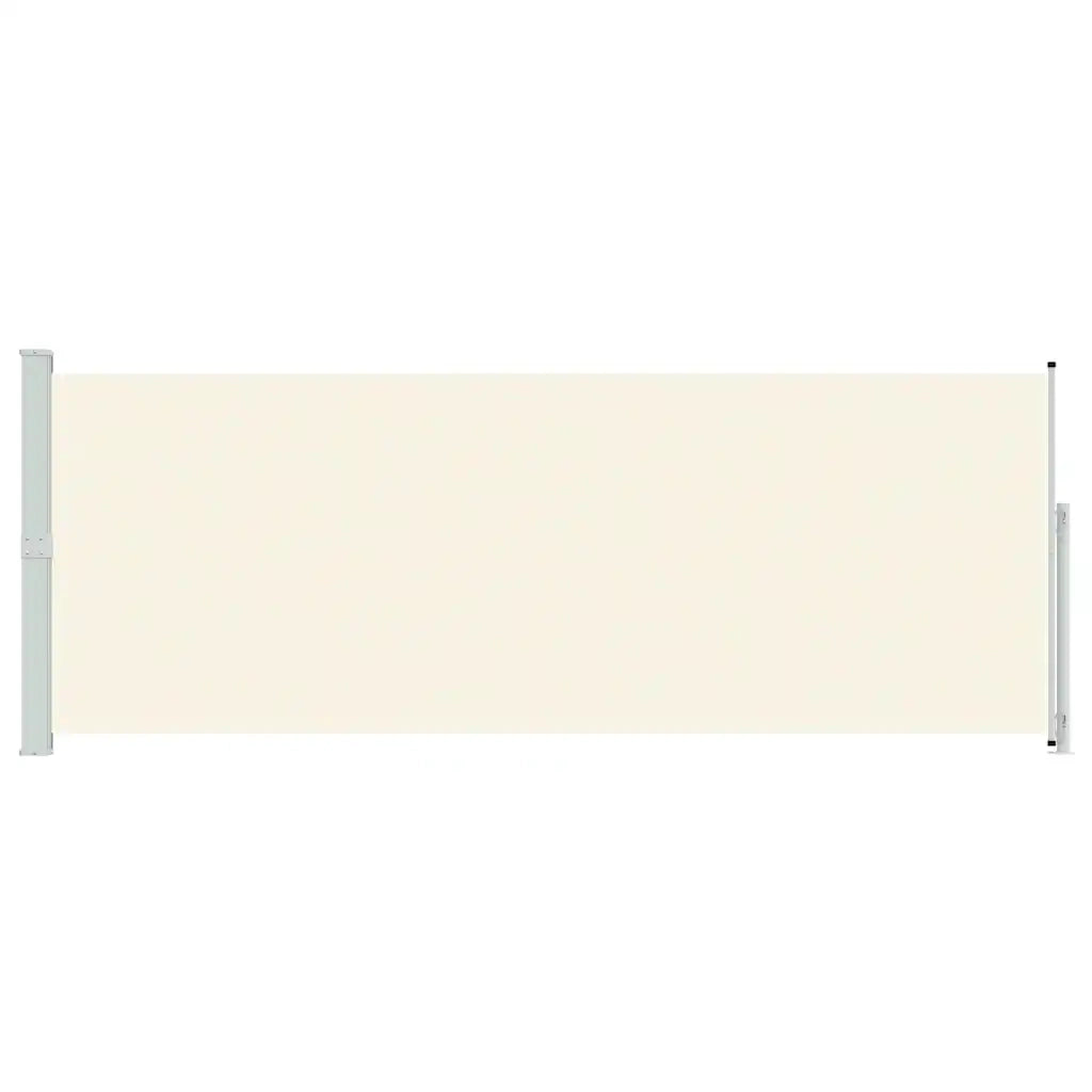 Tenda Laterale Retrattile per Patio 180x514 cm Crema 313406