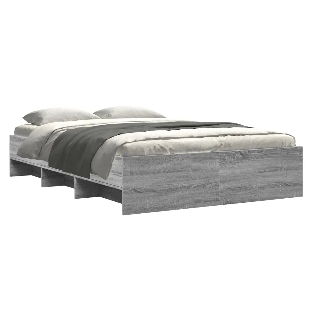Giroletto-Struttura Letto Grigio Sonoma 140x190 cm in Legno Multistrato 268130