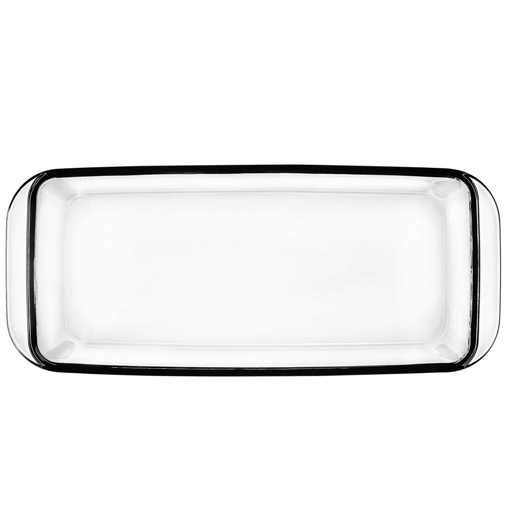 Teglia da forno in vetro KADAX da 28,5 cm, resistente al forno.