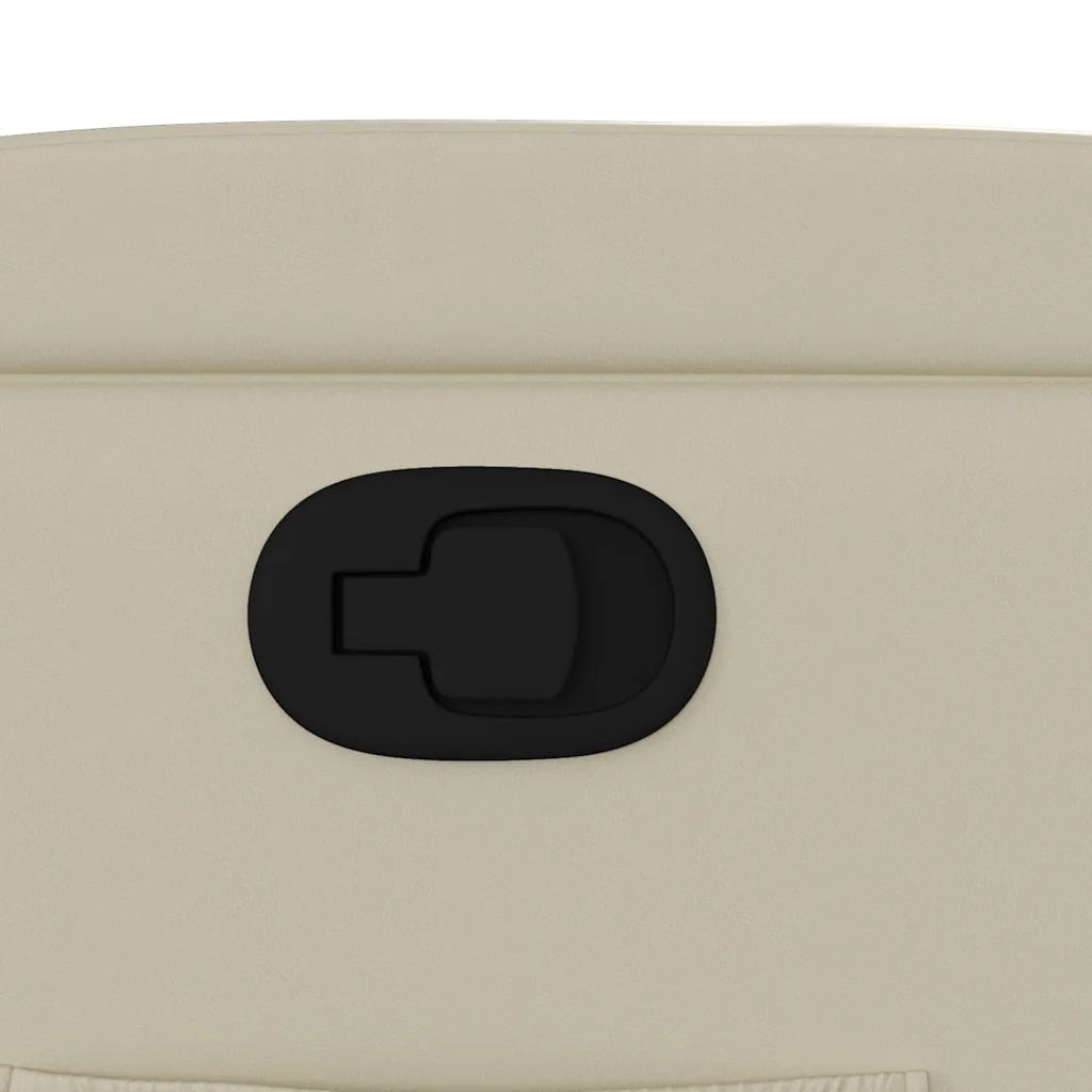 Divano Sedia-Poltrona reclinabile in similpelle color crema 457662