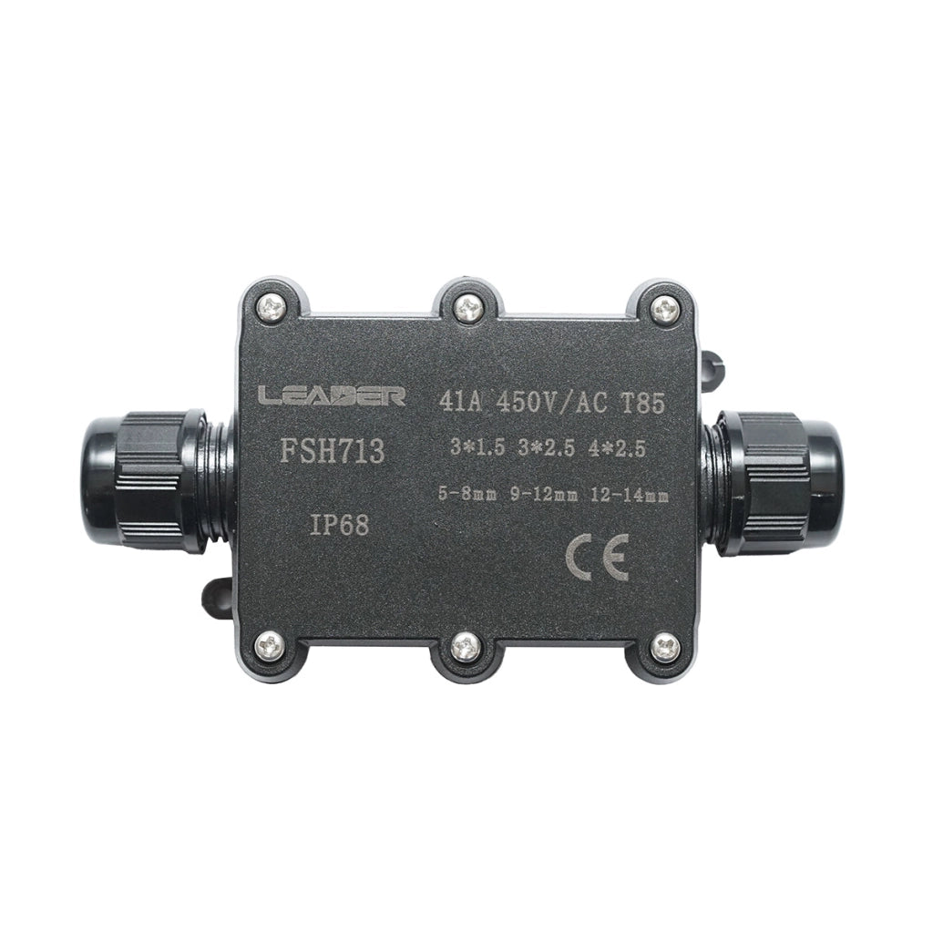 Scatola di derivazione stagna 41A 450V AC, 2 vie 5-14mm IP68 Leader
