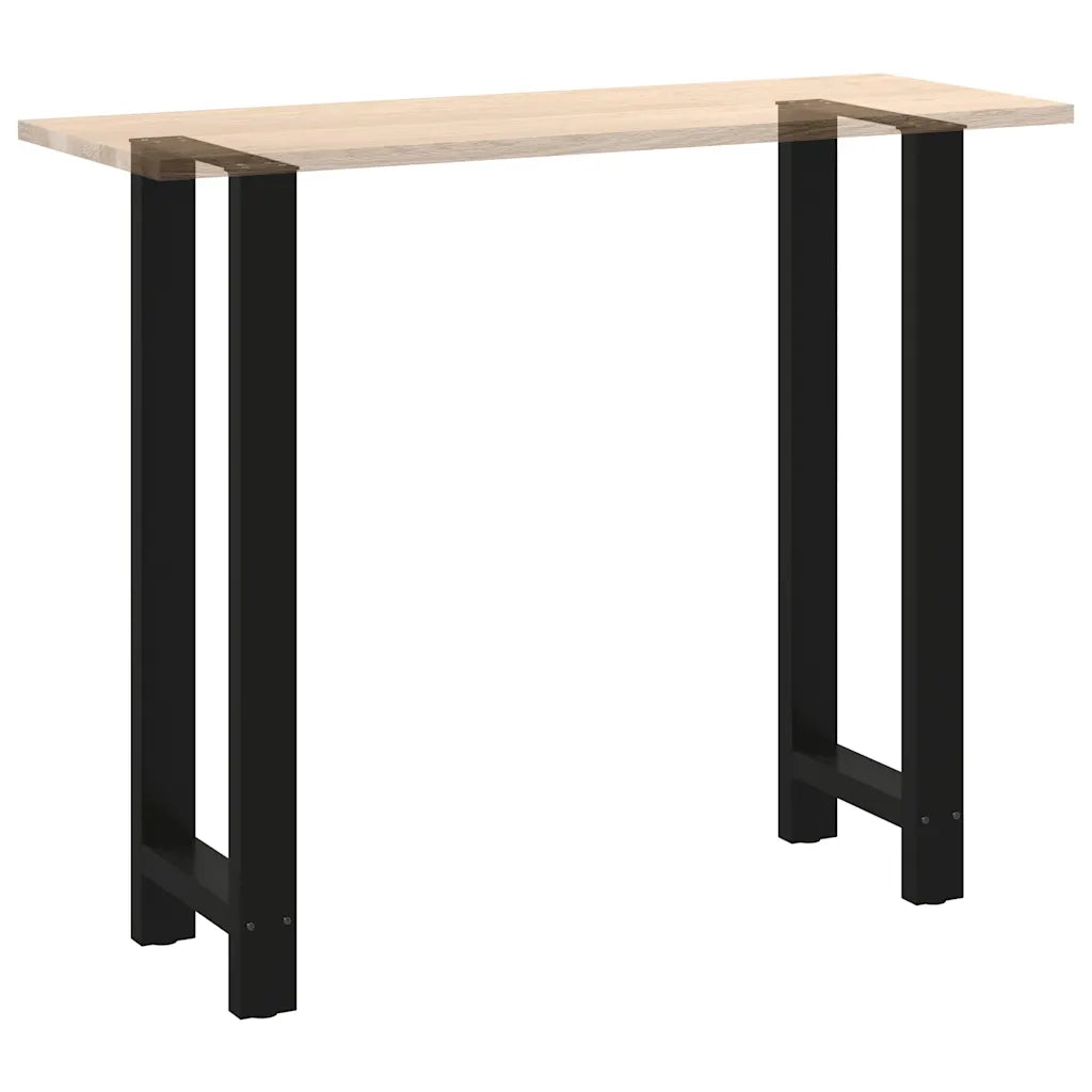 Gambe per tavolo da bar nere 2 pz 40x(110-111) cm in acciaio 4013348