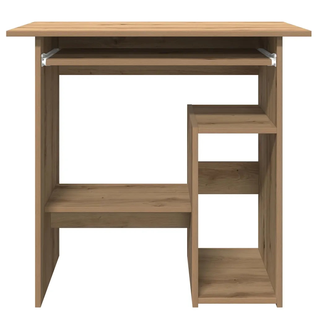 Scrivania Rovere Artigianale 80x45x74 cm in Legno Multistrato