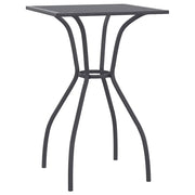 Tavolo da Giardino | Tavolino da esterno Antracite 50x50x72 cm Rete d'Acciaio