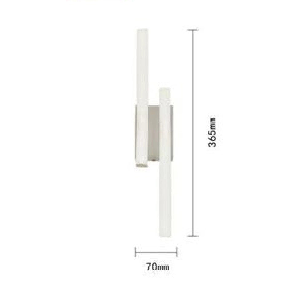 Trade Shop - Applique Parete Onda 10w Plafoniera Moderno Bianco Luce Fredda Naturale Calda E26 -