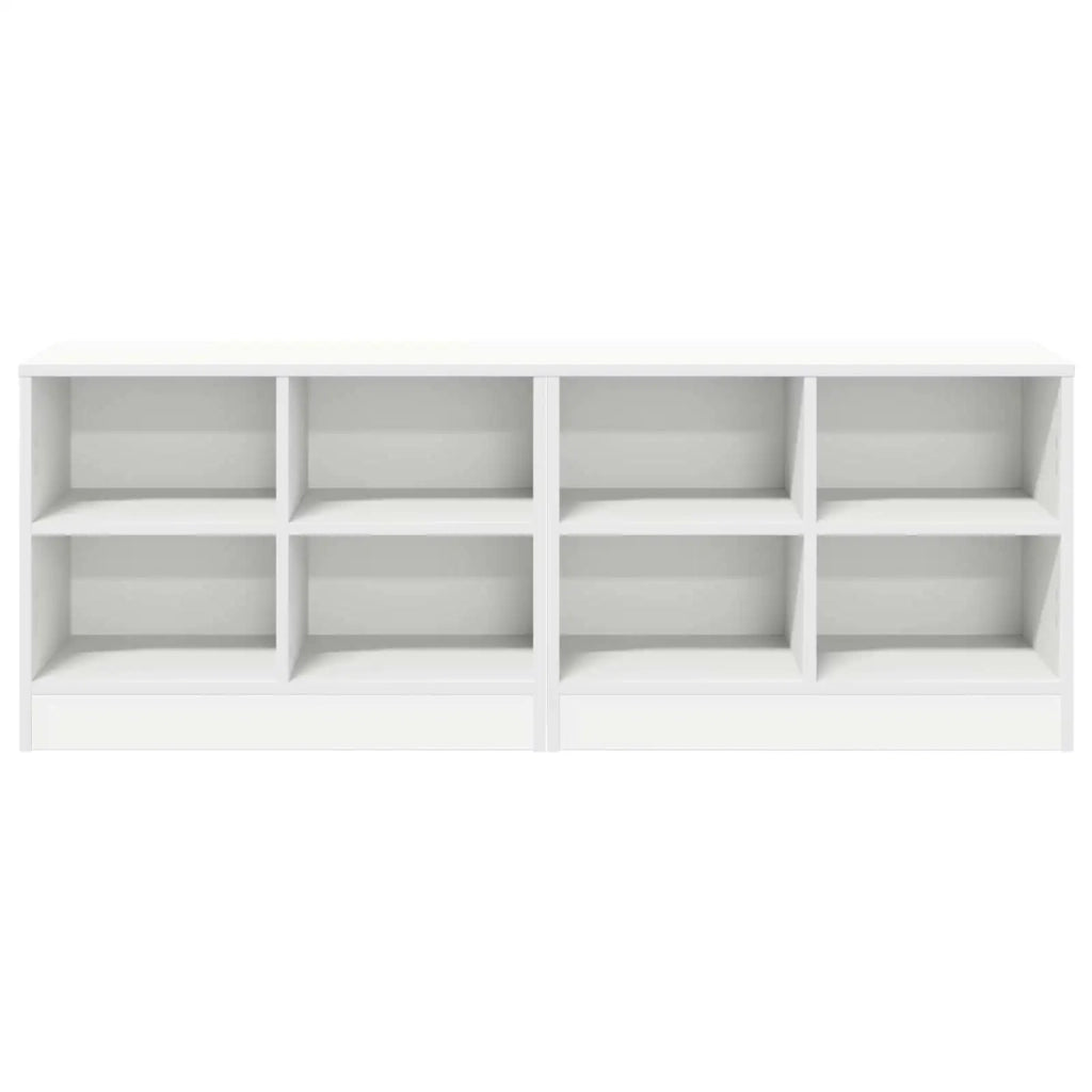 Armadietto per letto 2 pz Bianco 66 x 33 x 48 cm 893723