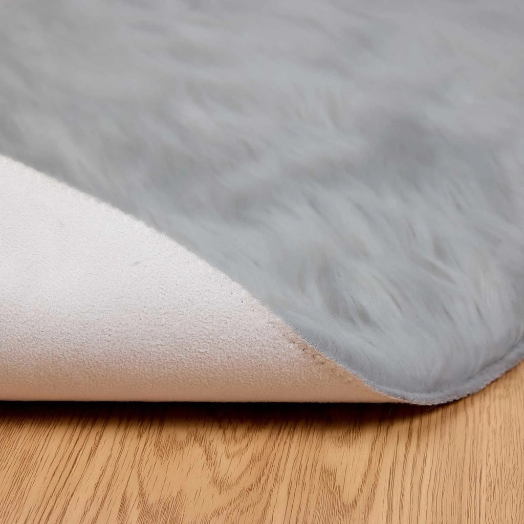 Tappeto in finta TAFALLA Grigio Ø 100 cm Poliestere 42021536