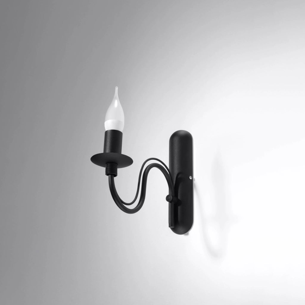 Applique PALADA Pure Lume nera metallo 1xE14 40W IP20