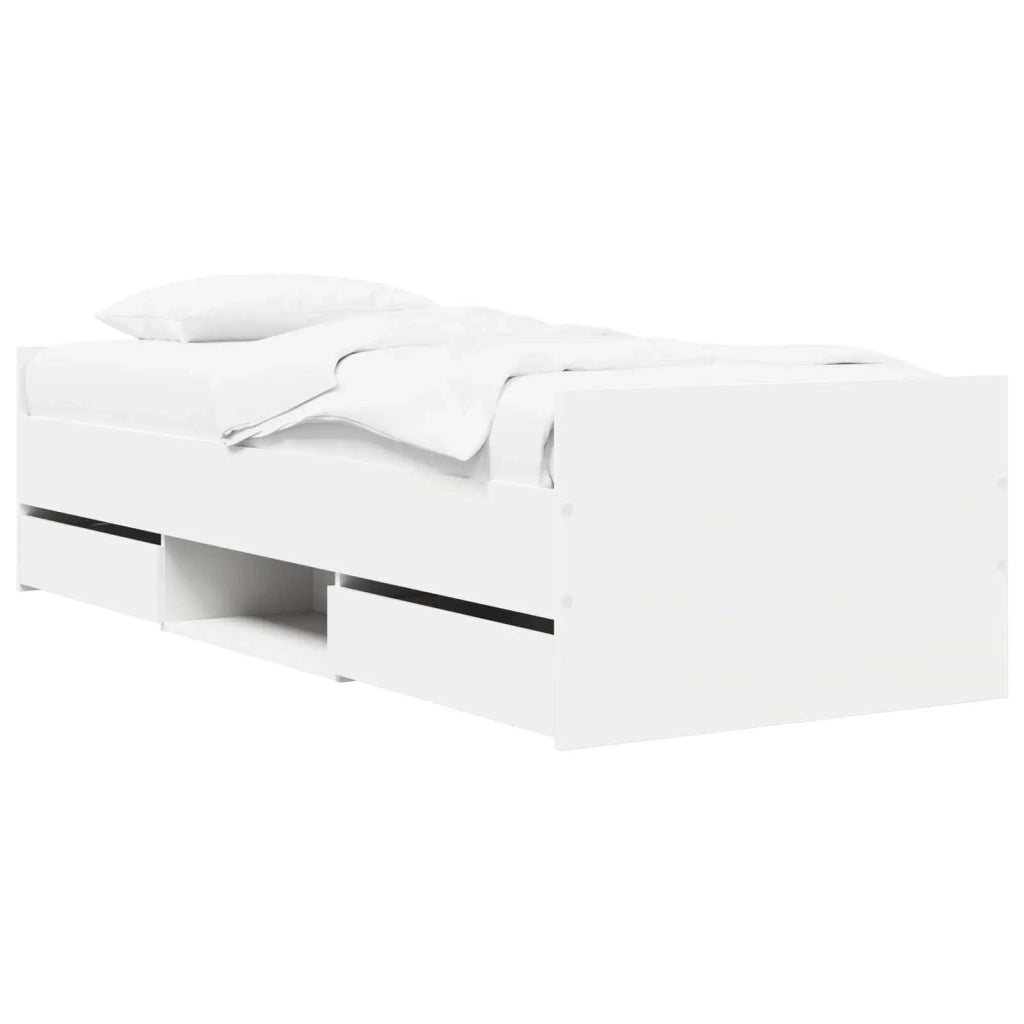 Telaio del letto con storage Bianco 80 x 200 cm 3429509