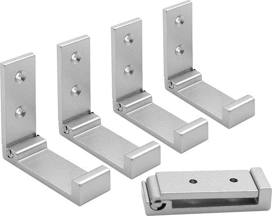 Set di 5 Ganci per Abbigliamento e Giacche Opachi in Argento

 o modello: JGS
 o set di 5 ganci
