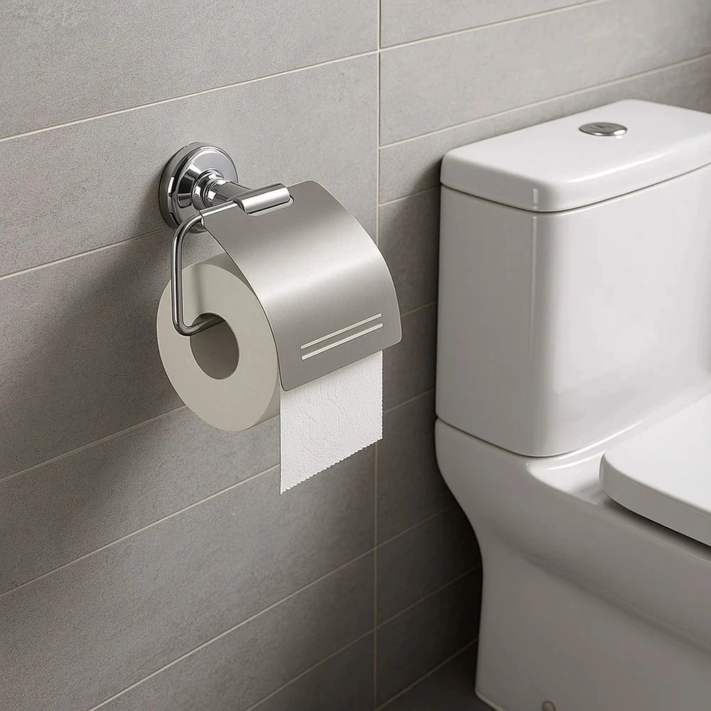 Set Da Bagno 6 Pezzi Cromato vetro accessori bagno moderno Porta Asciugami 69984