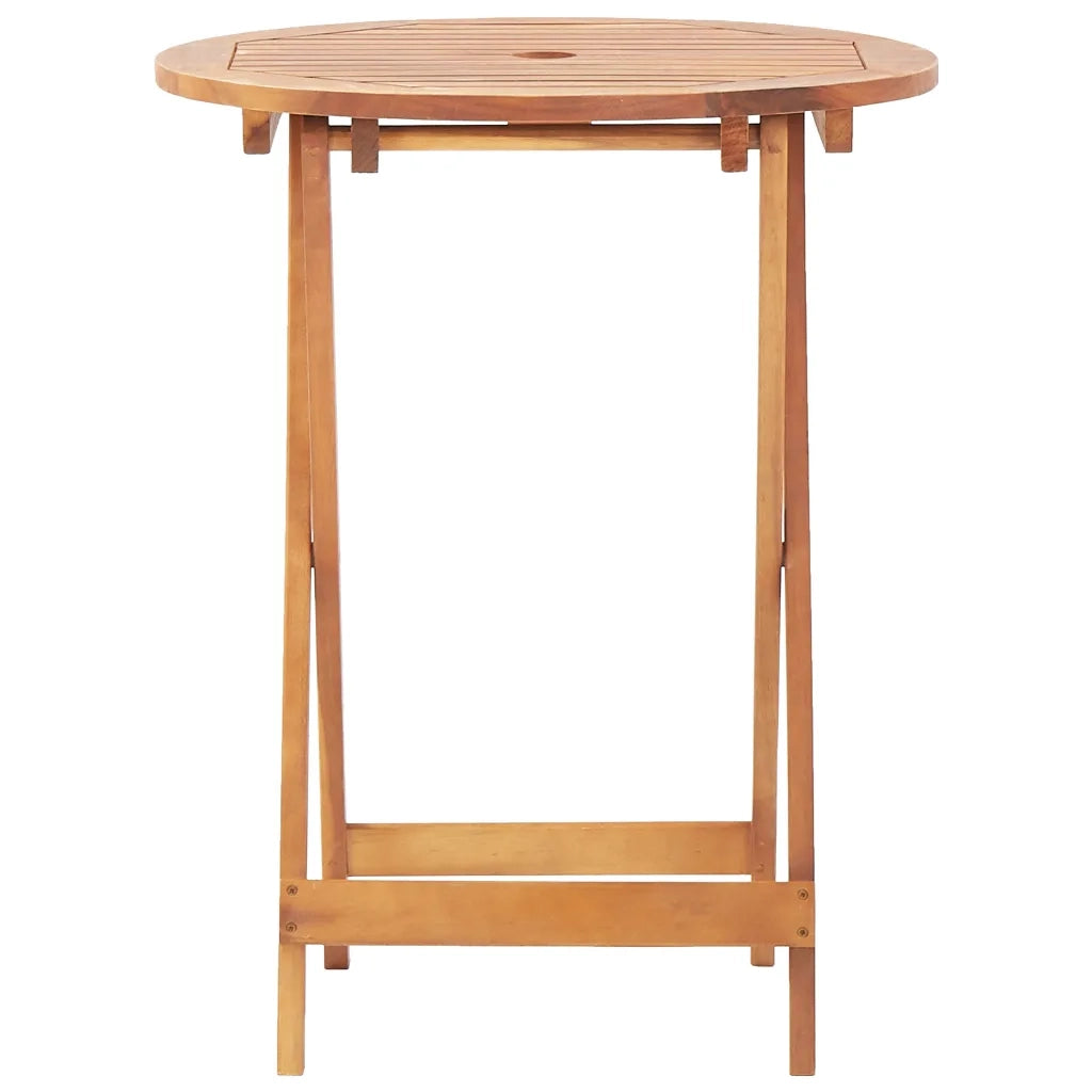 Set da Bistrot 3pz Tortora in Tessuto e Legno Massello