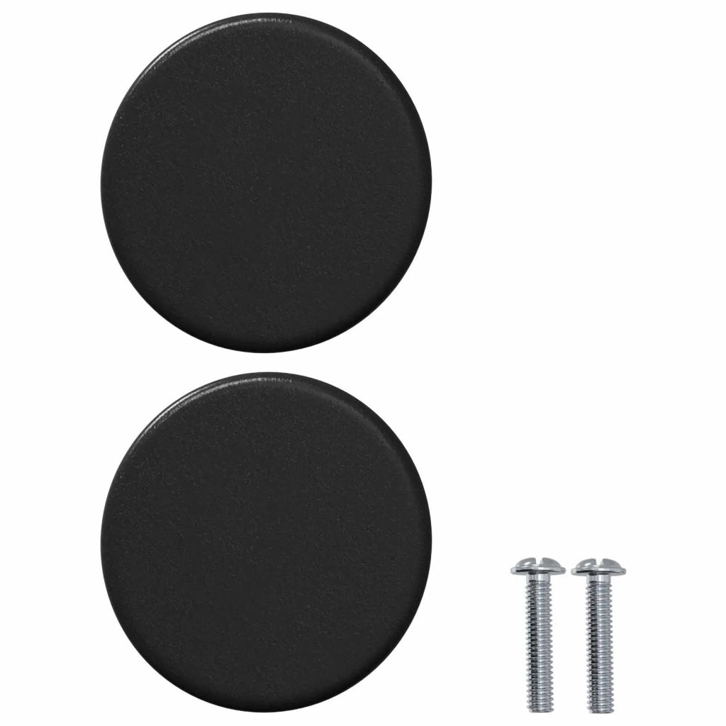 Maniglia per Armadio 12 pcs Nero 18 x 23 mm Ferro 864747