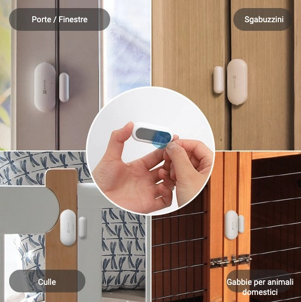 Sensore per sistemi di allarme. Sensore wireless per porte e finestre EZVIZ T2C