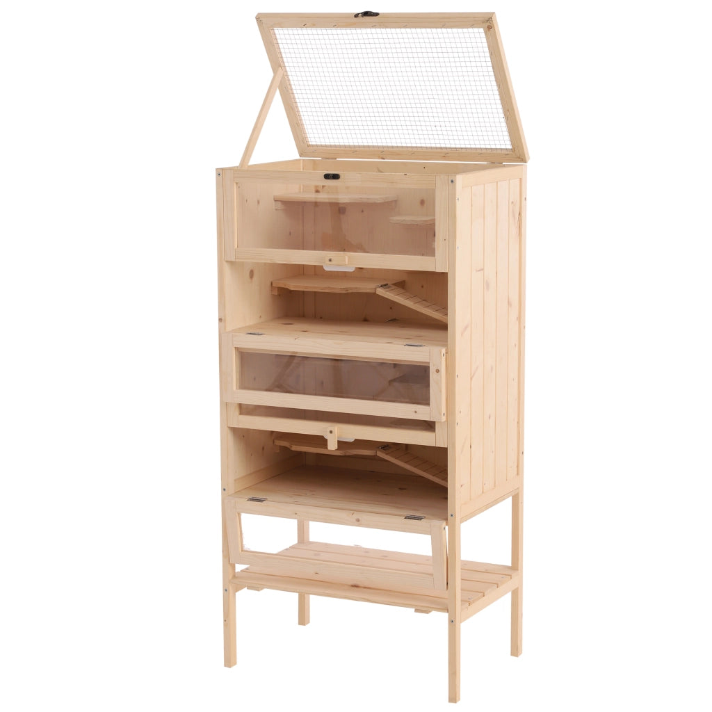 Casetta per criceti e piccoli roditori a pi¨´ livelli ¨C zephmum ¨C 60x40x120 cm