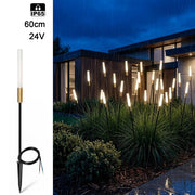 Lampione con Picchetto LED 0.5W Basso Consumo 24V Lampioncino Stelo di Luce Naturale 4000K Giardino Terreno Cespugli altezza 60cm
