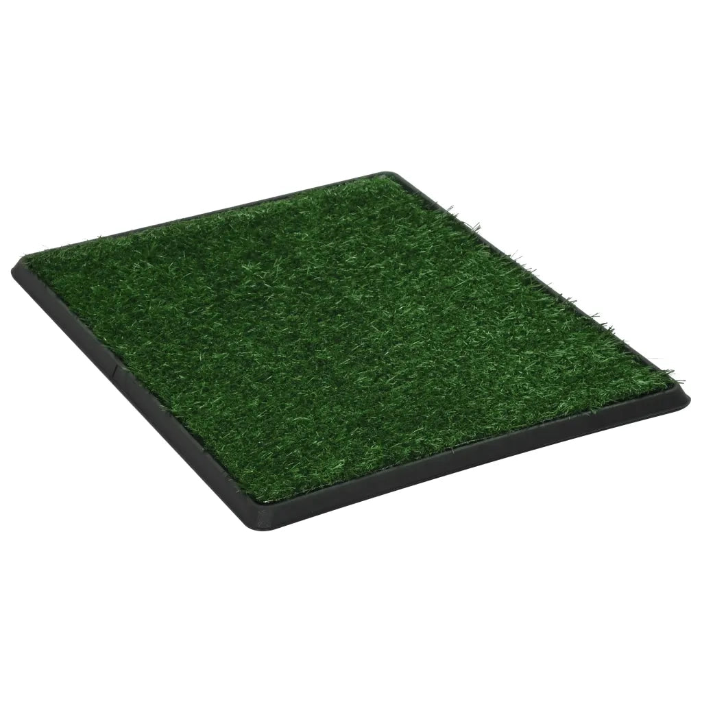 Toilette Animali con Vassoio e Prato Finto Verde 64x51x3cm WC 170768