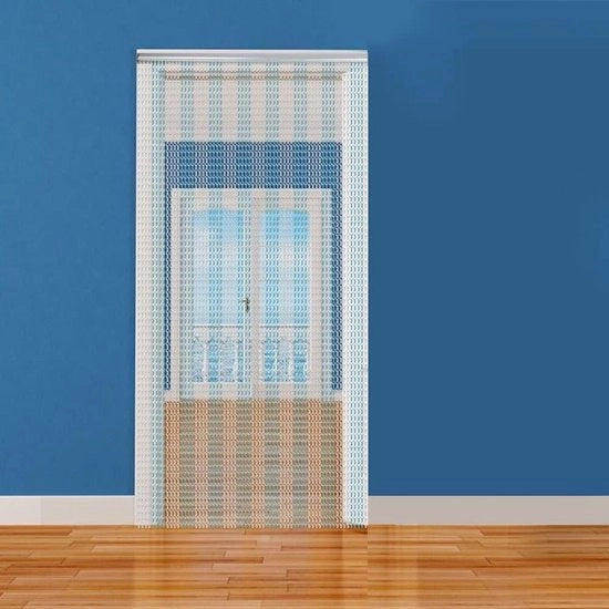 Striscia di catenaria in alluminio per controllo insetti - nero - 90x214.5cm.