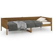 Letto singolo | Letto per adulti | Dormeuse Ambra in Legno Massello di Pino 90x190 cm