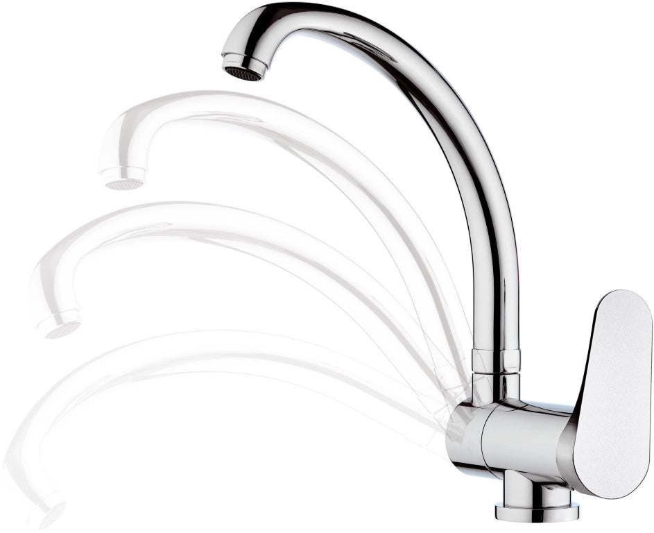 Rubinetto per lavello con bocca alta girevole tipo lusso - serie class line